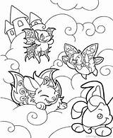 Coloring Pages Neopets Popular Coloringhome sketch template