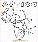 Africa sketch template