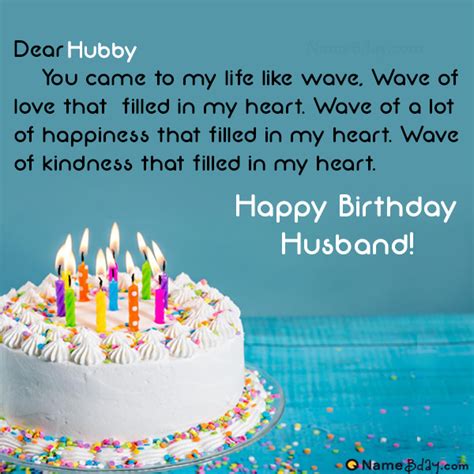 happy birthday hubby images  cakes cards wishes