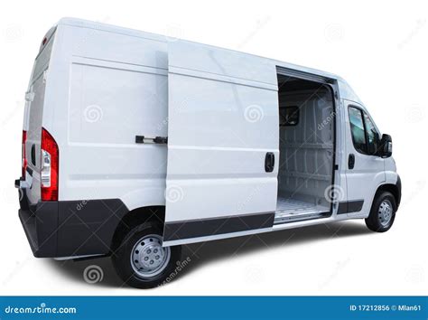 delivery van stock photo image  open isolated transport