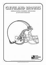 Coloring Pages Nfl Browns Logos Cleveland Logo Football Teams Cool American Team Template Brown Helmet Kids Print Conference sketch template