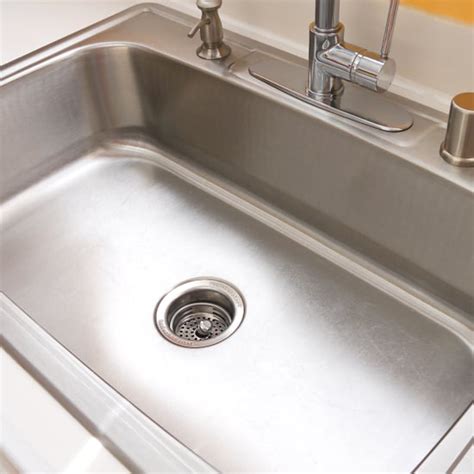clean  stainless steel sink popsugar smart living