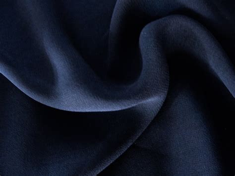 midnight dark navy blue pure silk chiffon fabric 1 7 8 yds