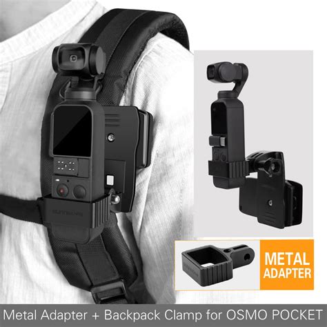 backpack shoulder strap mount camera holder aluminum alloy adapter kit backpack bracket clamp