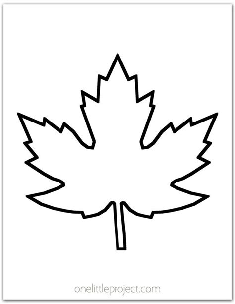 maple leaf template     printable fall leaf template