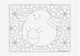 Chansey Pokemon sketch template