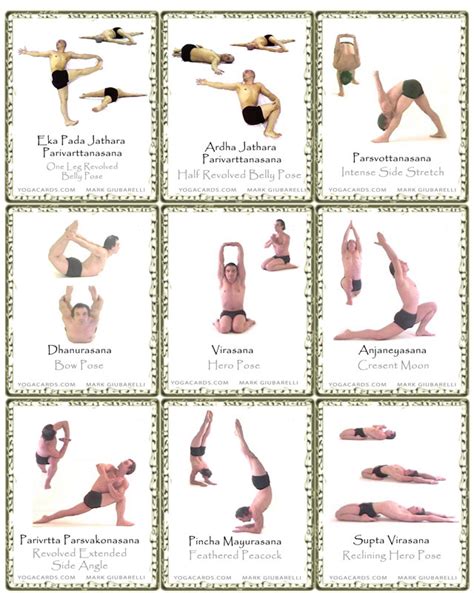 yoga pose cards