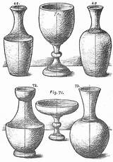 Hatching Vases Shading Vas Bunga Sketsa Sombras Dimensional Gives Objekt Malen Bodegon Lapiz Cones Vessels Luces Skizzen Sombra Estructural Geometrical sketch template