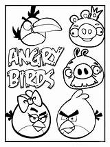 Angry Birds Coloring Pages Printable Bird Colouring Kids Templates Go Print Kart Color Orange Valentine Para Use Useful Most Sheets sketch template