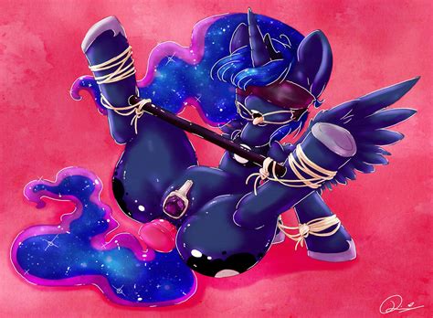 rule 34 alicorn anal anal insertion anal sex blindfold blue fur blue hair bound cutie mark