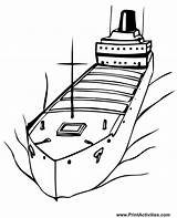 Paquebot Schiff Wasser Brodovi Weite Bojanke Boats Ausmalbild Malvorlage Navire sketch template