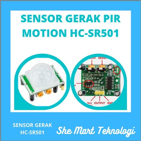 jual modul pir sensor gerak hc sr  sr sensor detektor  lapak  mart teknologi bukalapak