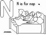Coloring Color Print Napping House Activities sketch template