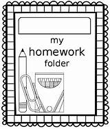 Homework Cover Folder Sheet sketch template