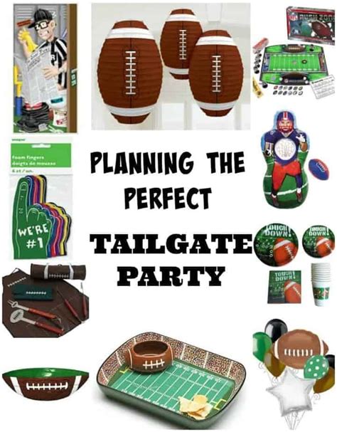 planning  tailgate party