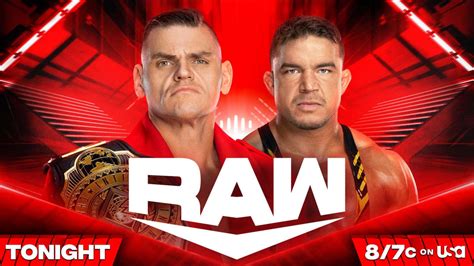 wwe raw  results gunther  chad gable ic title match wonfw