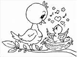 Mother Bird Pages Baby Coloring Mothers Kids Mom Printable Chick Cute Drawings Coloringpages4u Mama Colouring Color Sheets Categories Singing Read sketch template