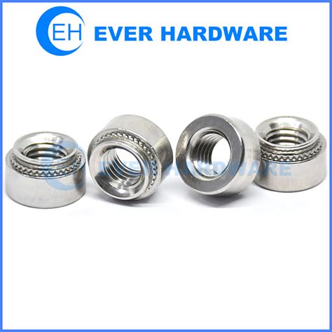 pem nut types  hnl metric  clinching nuts zinc plated finish stamp