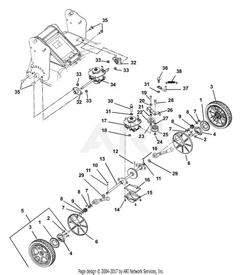 gravely   desp hp honda  propelled electric start parts diagram