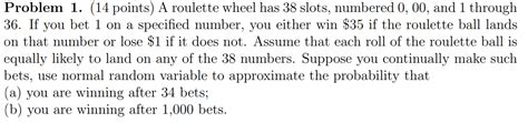 solved problem   points  roulette wheel   slots cheggcom