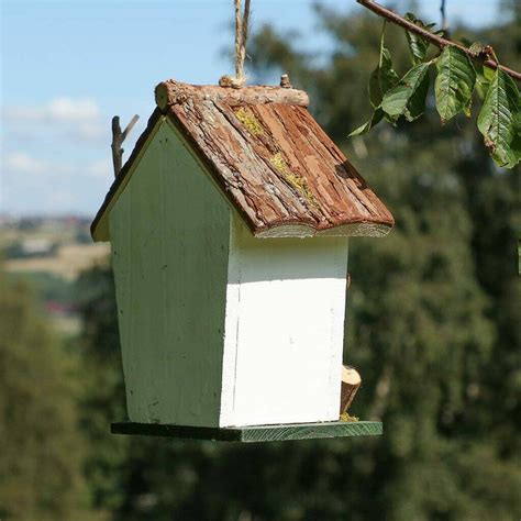 personalised white cottage bird house  dibor notonthehighstreetcom