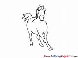 Coloring Sheets Gallop Horse Sheet Title sketch template