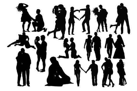 Romantic Couple Svg Couples Silhouettes Lovers Silhouette