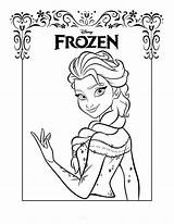 Frozen Coloring Pages Printable Kids Elsa sketch template