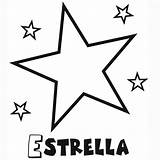Estrella Estrellas Escrito sketch template