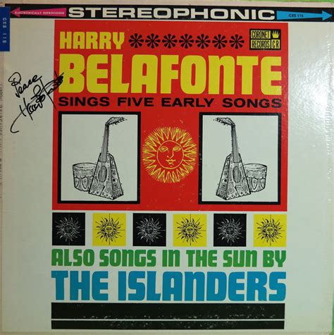 belafonte sings five early songs cxs115 uts154
