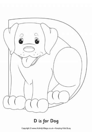 dog colouring pages