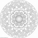 Pages Mandala Coloring Flower Choose Board sketch template