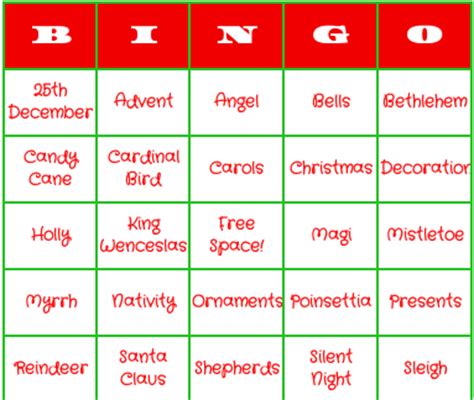 printable christmas bingo kits     printablee