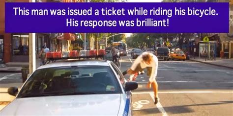man who got ticketed for not riding in bike lane films himself