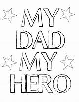 Fathers Printables Father Printable Coloring Thediyvillage Colorable Simple Dad Diy Sweet Favorite Hero sketch template