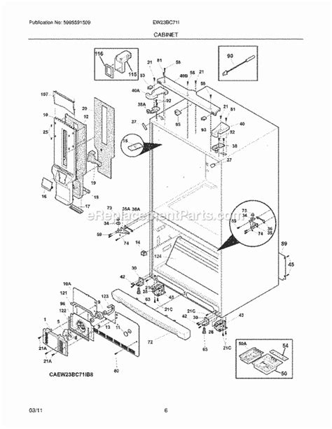 electrolux ewbcis parts list  diagram ereplacementpartscom