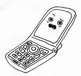 Coloring Phone Pages Cell Telephone Phones Library Clipart Clip Popular Coloringhome sketch template