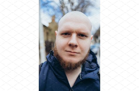 white man  bald head  beard people images creative market