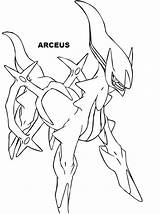 Legendary Arceus sketch template