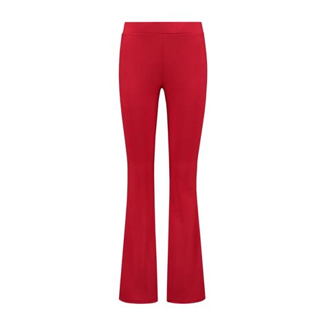 faye flared broek rood vousvintagecom  fashion store