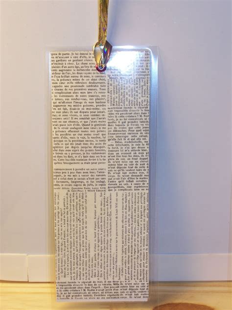laminated paper bookmark sq newspaper print paper