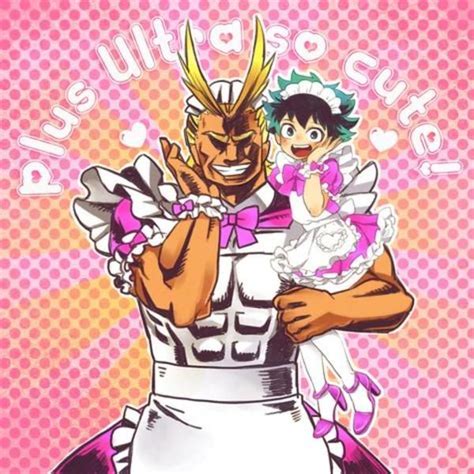 Izuku And All Might Dressed As Maids My Hero Academia Maid Outfit