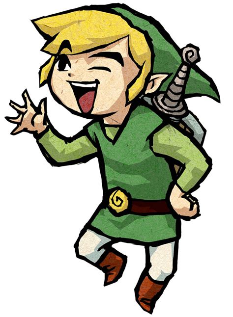 Link Waving Art The Legend Of Zelda The Wind Waker Hd