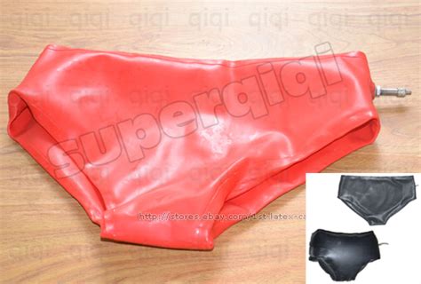 latex rubber 0 8mm inflatable briefs underwear catsuit ebay