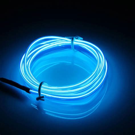 cheap led strip el wire    colorful battery powered  flexible el