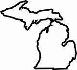 Michigan Pinclipart Automatically sketch template