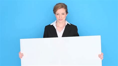 business people holding signs   studio stock footage video