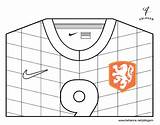 Holanda Maillot Colorir Futebol Mundial Mondiali Calcio Coloriage Copa Maglia Acolore Xo Fútbol Coupe Coloritou Hollande sketch template