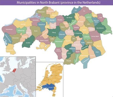 premium vector north brabant   province   netherlands
