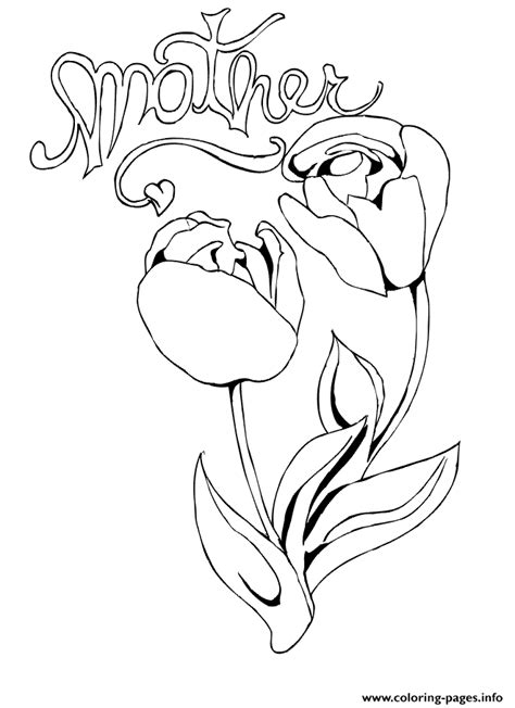 mothers day roses roses coloring page printable